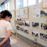 ドラマロケ風景、写真紹介　１１日まで　鎌ケ谷市役所でパネル展