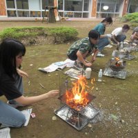 ＡＲ体験、サバイバル訓練　千葉商科大で防災イベント