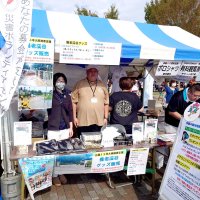 大雨で被災した養老渓谷地区への支援を呼びかけた市原市観光協会のブース
