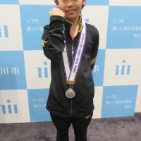 「夢は世界一になること」　全日本準Ｖ市長に報告　市川の小３卓球少女鈴木希華さん