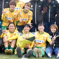 海外移籍先がドイツのＥフランクフルトに決まった千葉玲海菜（前列左から２人目）＝７日、ゼットエー
