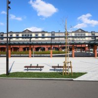 ナオトさんの制作した野田市応援歌を使用した駅メロが１１日から使われる野田市駅。３月からホームが１面から２面となり新駅舎として開業する＝昨年１１月、野田市（同市提供）
