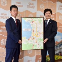 急発進や速度超過　危険箇所見える化　館山　あいおい損保、マップ寄贈