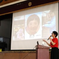 輪禍撲滅へ朝顔へ願い　交通安全の種　植えて　長男亡くした高田さん講演　船橋二宮中　命の大切さ訴え