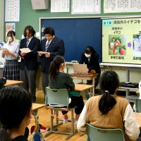 ＳＤＧｓ理解深めて　食品ロス削減の活動紹介　多古高生が出前授業