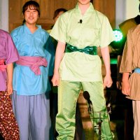 龍伝説を題材にしたミュージカルで主役の小龍を演じた安西さん