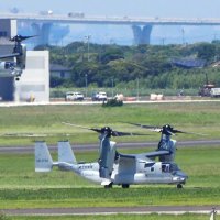 オスプレイ木更津暫定配備完了　陸自１７機　期限来年７月、市長「厳守を」