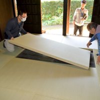 旧大沢家住宅　畳入れ替え　習志野　１９７６年の移築後初