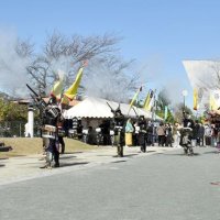 空砲演舞を披露した鉄砲隊