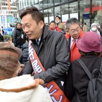 支持求め駅頭へ街中へ　選挙サタデー　千葉市長選