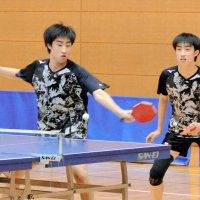 関東王者貫禄見せる　男子ダブルス　双子の宗石組　東京学館浦安　卓球　千葉県高校総体