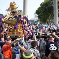 【動画あり】銚子・川口神社　海の街みこしで熱気　大漁、安全願い大潮祭