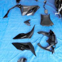 解体されて見つかったバイクのパーツ＝１０日、千葉南署