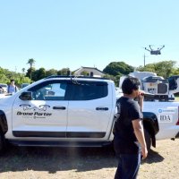 機動性高めドローン運用　国際協会お披露目　災害、警備専用車両で即応　東庄