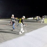 熱に強い舗装施工　猛暑でわだち発生受け　成田空港誘導路