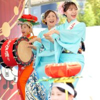 華やかさで成田伝統芸能まつりを彩った盛岡さんさ踊りの演者