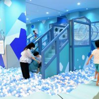 体動かし環境理解　イオンモール幕張新都心　屋内遊び場「ちきゅうのにわ」　「火山」など自然モチーフ９エリア