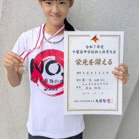 女王京谷（流山南部）貫禄勝ち　走高跳び　千葉県中学新人陸上