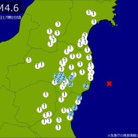 【速報】関東・東北で地震　Ｍ４．６　震源は福島県沖　地震が及んだ地域人口３５２万人