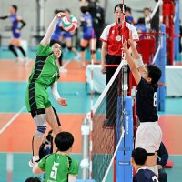 小学生からのコンビ　増田と坪井　市船橋　全日本高校バレー第３日
