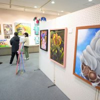 美術部の輪、半世紀　８高校が５０回目合同展　匝瑳