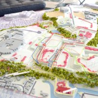 佐倉市立美術館で展示されているアイデアを形にした模型