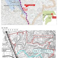 多古町喜多地区の位置図（同町提供）
