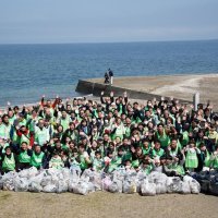 海岸清掃１４６人ＳＤＧｓ学ぶ　富津、コープみらい
