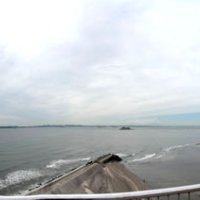 展望塔から望む東京湾のパノラマ