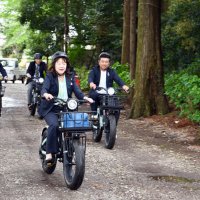 多古の町スイスイ　道の駅に電動自転車　観光振興へ官民連携で導入
