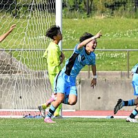 左足一閃、平元劇的弾　暁星国際　関東高校サッカー千葉県予選