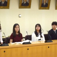 米高校生、市立船橋に短期留学　授業や部活動体験し国際交流