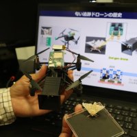 千葉大と信州大が共同で開発した匂い追跡ドローン