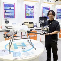 最先端ドローン一堂に　防災・インフラ点検で新技術　幕張メッセ