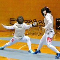 息詰まる激戦制す　女子Ｖの日大習志野　フェンシング　千葉県高校総体