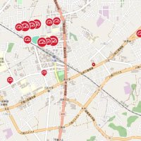 取得した運転データから速度超過しやすい箇所などをまとめた「交通安全マップ」。市のホームページに掲載されている
