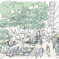 まちづくりビジョンで示された「将来ありたいまちの姿」のイメージ（千葉市提供）イラスト