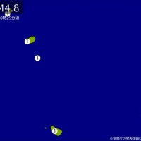 関東で地震　Ｍ４．８　震源は八丈島東方沖　地震が及んだ地域人口１万人
