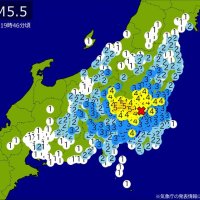 【速報】関東・東北・中部・近畿で地震　Ｍ５．５　東京、神奈川、愛知、埼玉、千葉などで揺れ　最大震度５弱　震源は茨城県南部　地震が及んだ地域人口６０６４万人