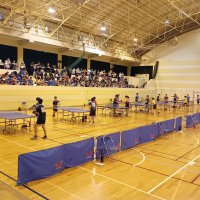 中学生が熱戦　南総地区卓球大会